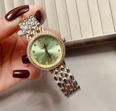 Omega De Villle Ladymatic 28mm Imported Movement Green Dial Watch